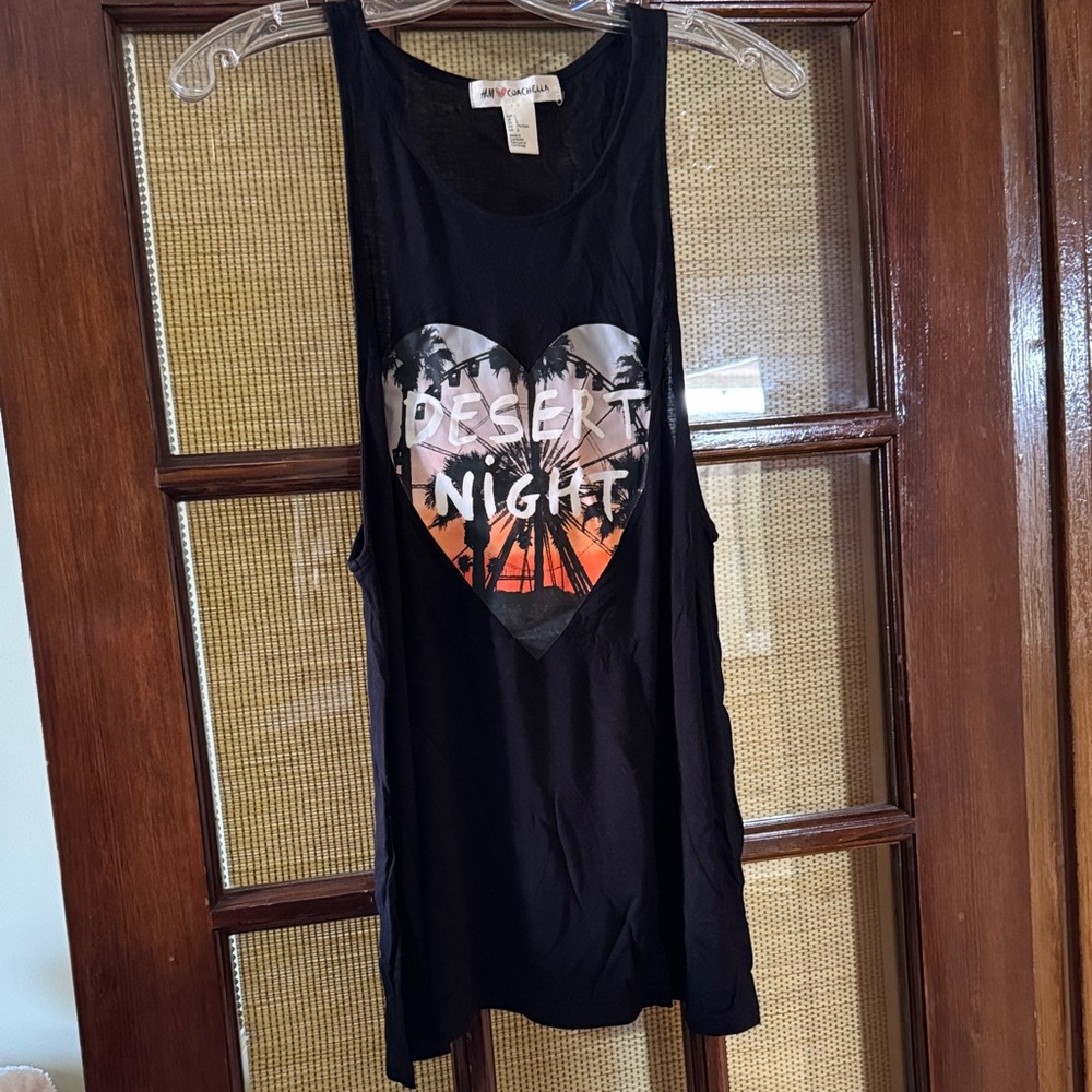 H&M Coachella Black Tank Top